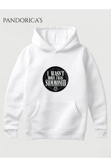 SUPERNATURAL Özel Tasarımı "I Wasn't Born.I Was Summoned" Yazılı Baskılı Unisex Kapüşonlu Pamuklu Sweatshirt Hoodie