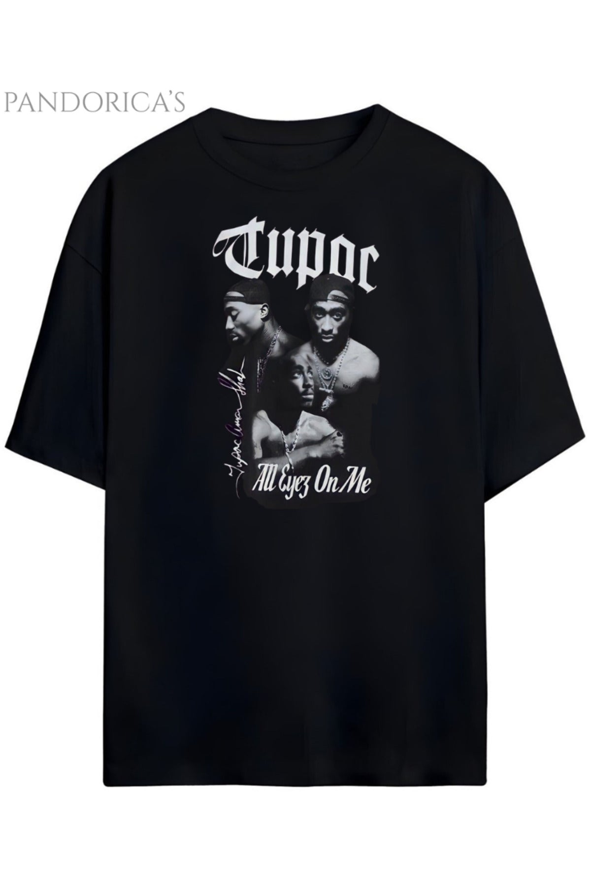 Pandorica's Tupac Shakur Tasarımı Unisex Pamuklu T-shirt