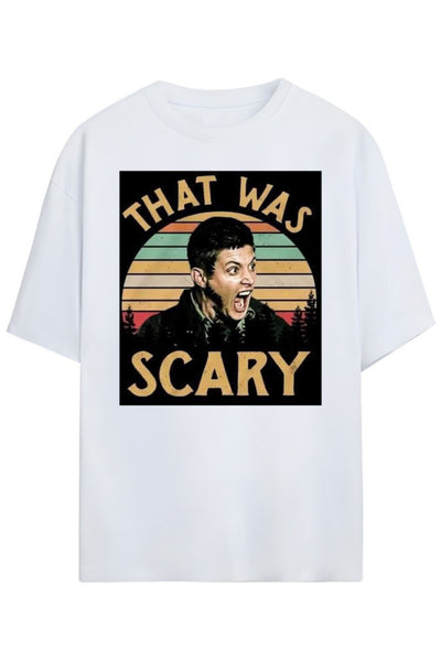Supernatural Tasarimi Unisex Pamuklu T-shirt