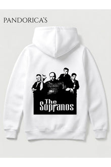 THE SOPRANOS Tasarımı Yazılı SIRT Baskılı Unisex Kapüşonlu Pamuklu Sweatshirt Hoodie