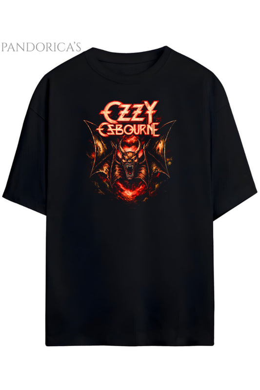 Pandorica’s Ozzy Osbourne Tasarımı Unisex Pamuklu T-shirt