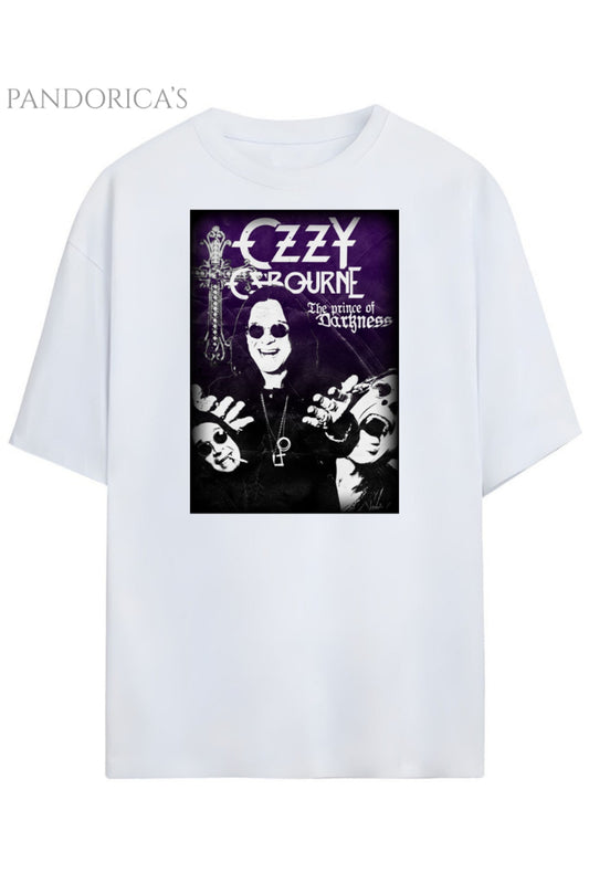Pandorica's Ozzy Osbourne Tasarımı Unisex Pamuklu T-shirt