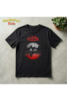 Pandorica's Stranger Things Tasarımı Unisex Pamuklu T-shirt