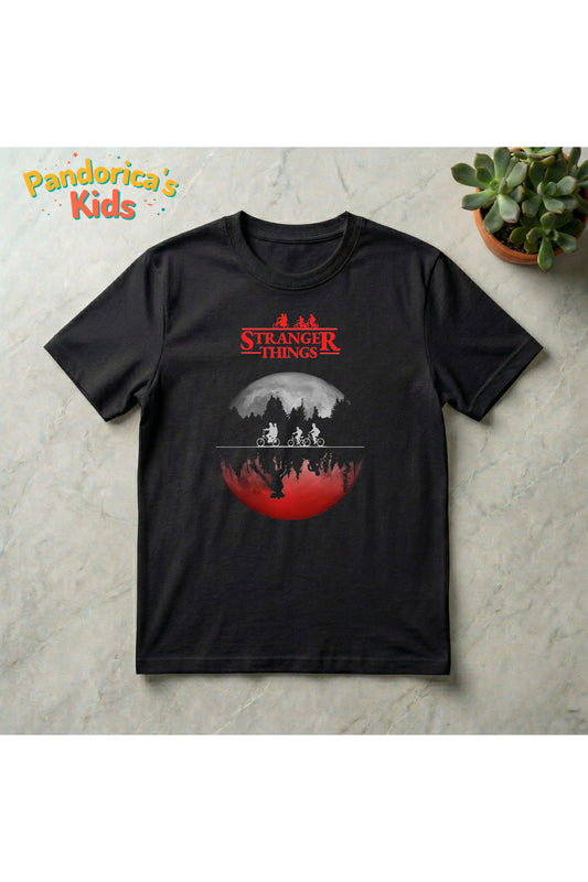 Pandorica's Stranger Things Tasarımı Unisex Pamuklu T-shirt