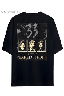 Pandorica's Expedition 33 Clair Obscure Sırt ve Göğüs Tasarımı Unisex Pamuklu T-shirt