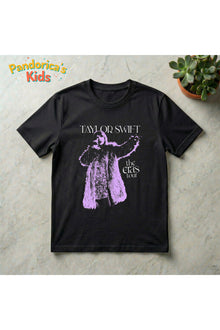 Pandorica's TAYLOR SWIFT THE ERAS TOUR Tasarımı Pamuklu Unisex Çocuk T-shirt