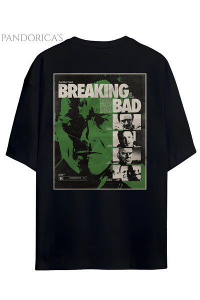 Pandorica's Breaking Bad Sırt ve Göğüs Tasarımı Baskılı Unisex Pamuklu T-shirt