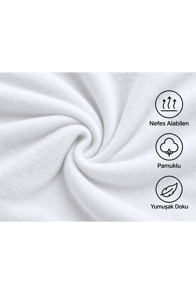 Unisex Düz Baskısız Bisiklet Yaka 3 İplik Şardonlu Pamuklu Relaxed Sweatshirt Kışlık