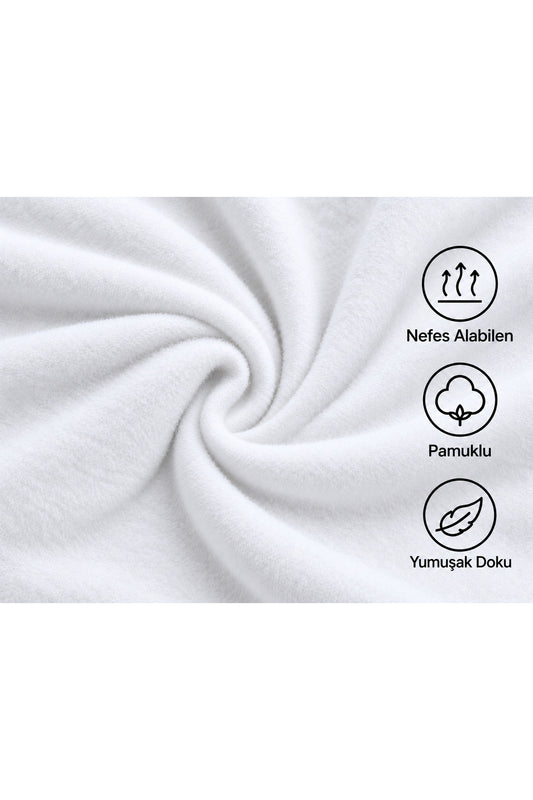 Unisex Düz Baskısız Bisiklet Yaka 3 İplik Şardonlu Pamuklu Relaxed Sweatshirt Kışlık