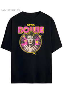 Pandorica's David Bowie Tasarımı Unisex Pamuklu T-shirt